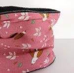 Cuello polar de pájaros rosa