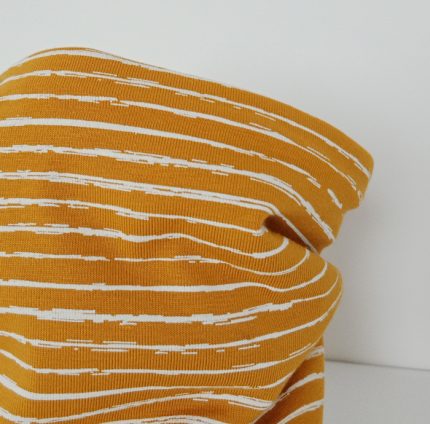 Cuello polar para niños de rayas amarillo mostaza