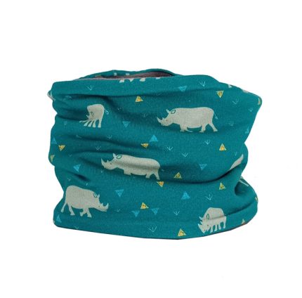 cuello polar para niños de rinocerontes verde
