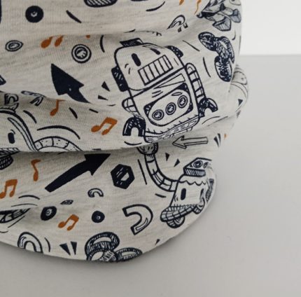 Cuello polar para niños de robots