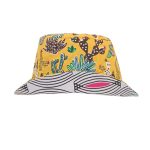Gorro reversible de cactus en amarillo