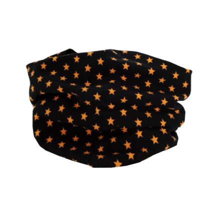 Cuello de entretiempo de estrellas amarillas sobre negro
