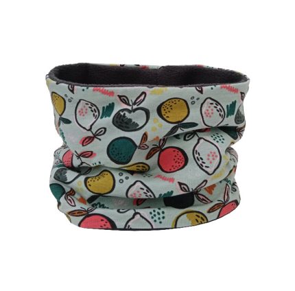Cuello polar para niños y niños con estampado de frutas