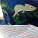 Gorro reversible animales salvajes en azul