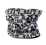 Cuello polar mensaje blanco y negro