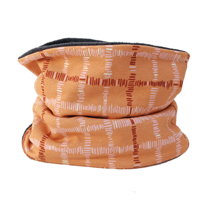 coll-quadres-taronja Cuello polar Orange Squares - Imagen 1