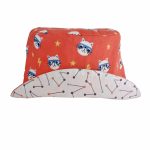 Gorro reversible de gatos en rojo